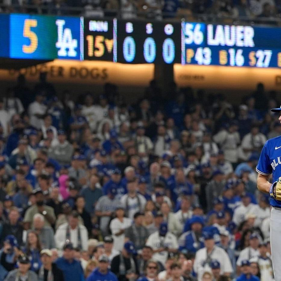 Blue Jays reliever Eric Lauer the only Toronto pitcher ruled out for Game 4